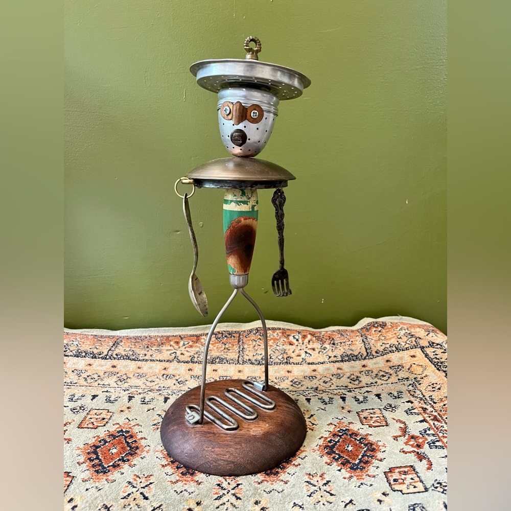 Vintage Junk Art Sculpture Repurposed Kitchen Tools Kitchen Decor Handmade